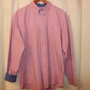 Southern Tide Pink Checked Sport Shirt